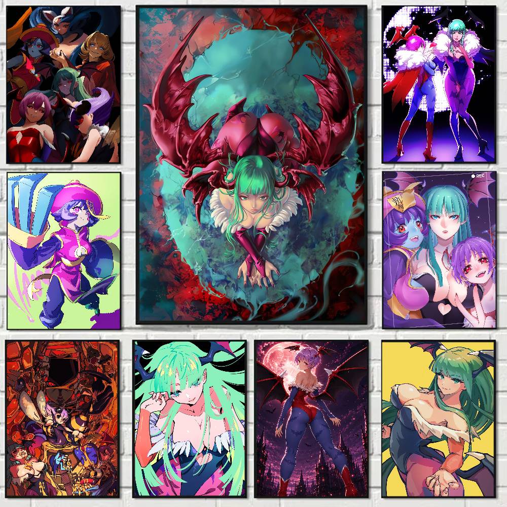 Home Bar And Theater - Affiche d'anime GAME Darkstalkers, décoration murale