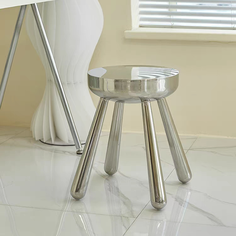Home Bar Lounge - Meubles nordiques tabouret en acier inoxydable