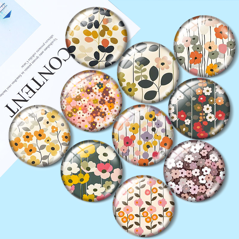 Old Fashioned Glass - Cabochons en verre rétro à motifs
