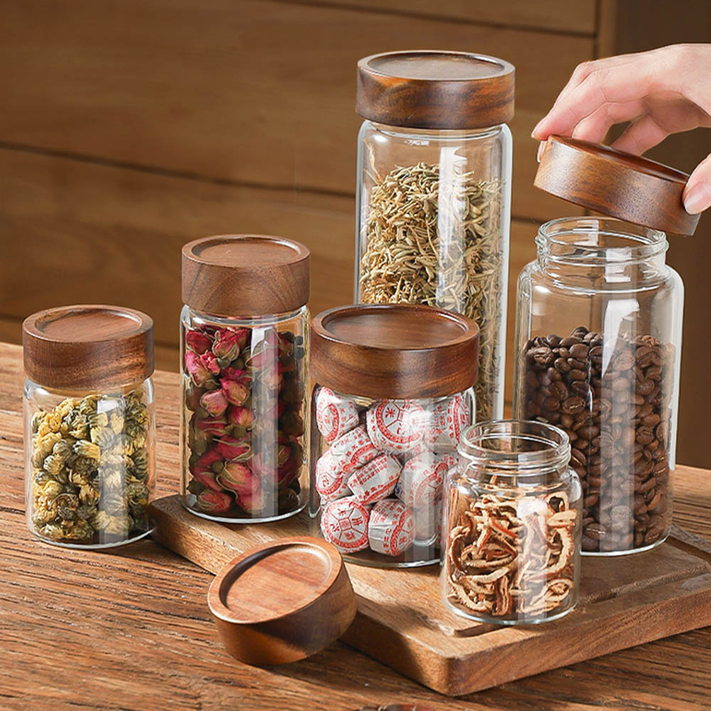 Highball Glass Set - Mars-Bocaux à Épices en Verre Borosilicate,