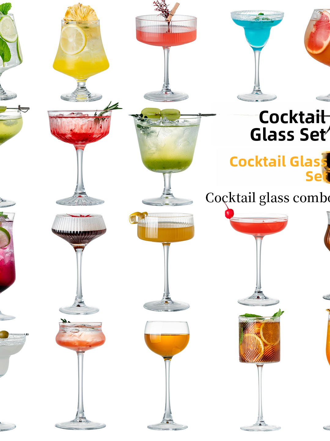 Highball Glass Set - Ensemble de verres à cocktail en