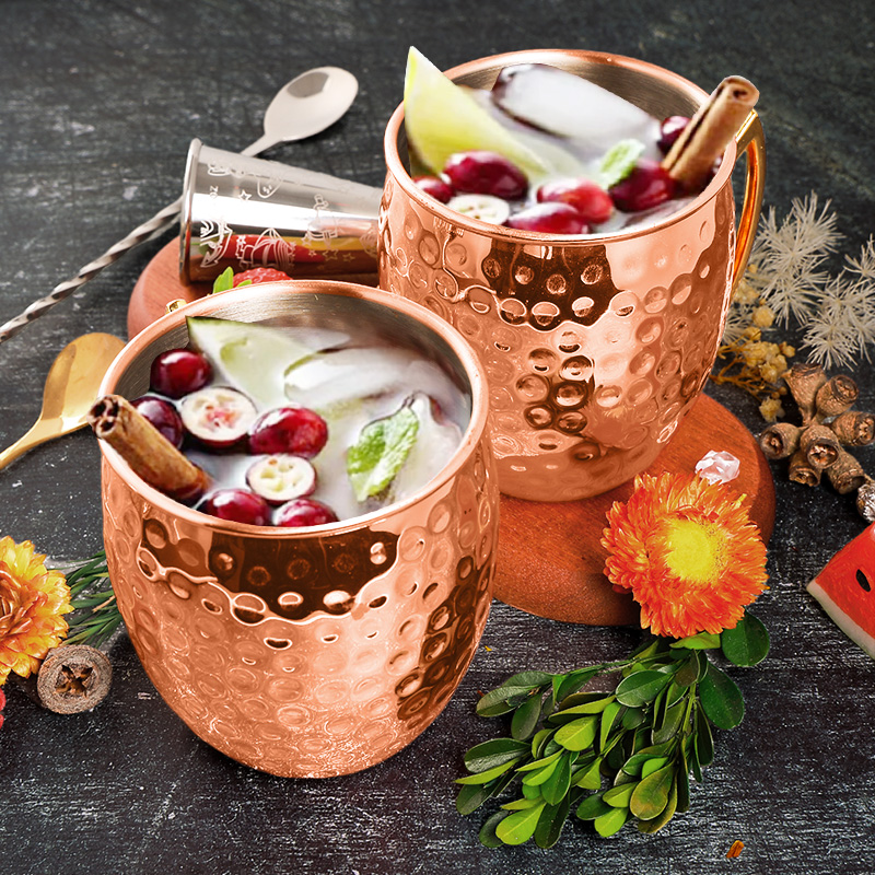 Mule Copper Mug - Mules de moscou en acier inoxydable,