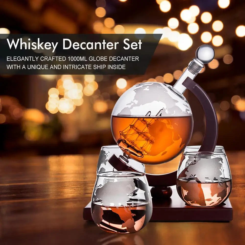 Ensemble de carafe à whisky gl - Decanter Globe Set avis et prix