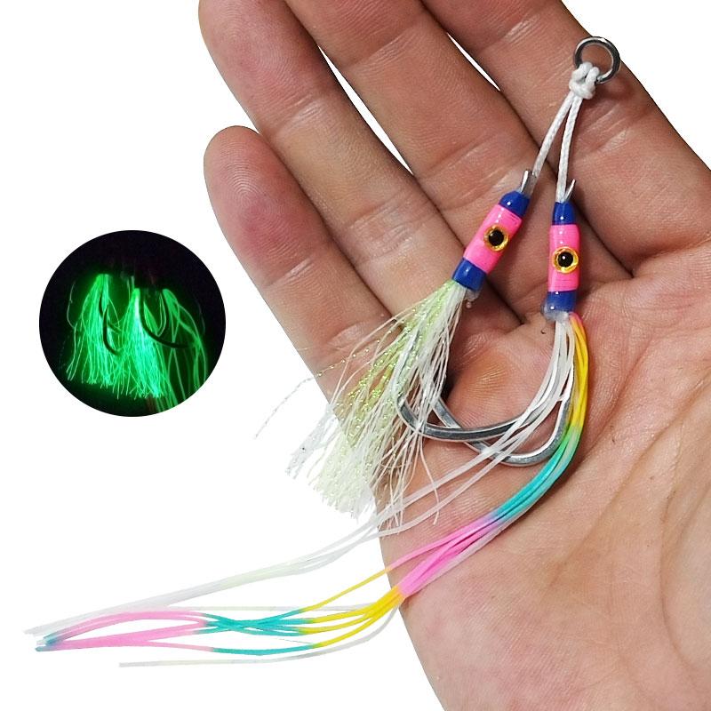 2 paires/sac Hameçons de jig l - Jigger Double Sided avis et prix