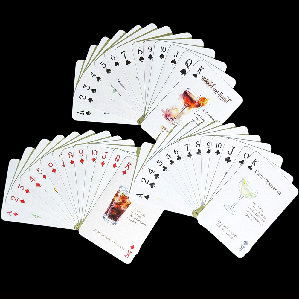 Jeu de 54 cartes de recettes d - Cocktail Recipe Book avis et prix
