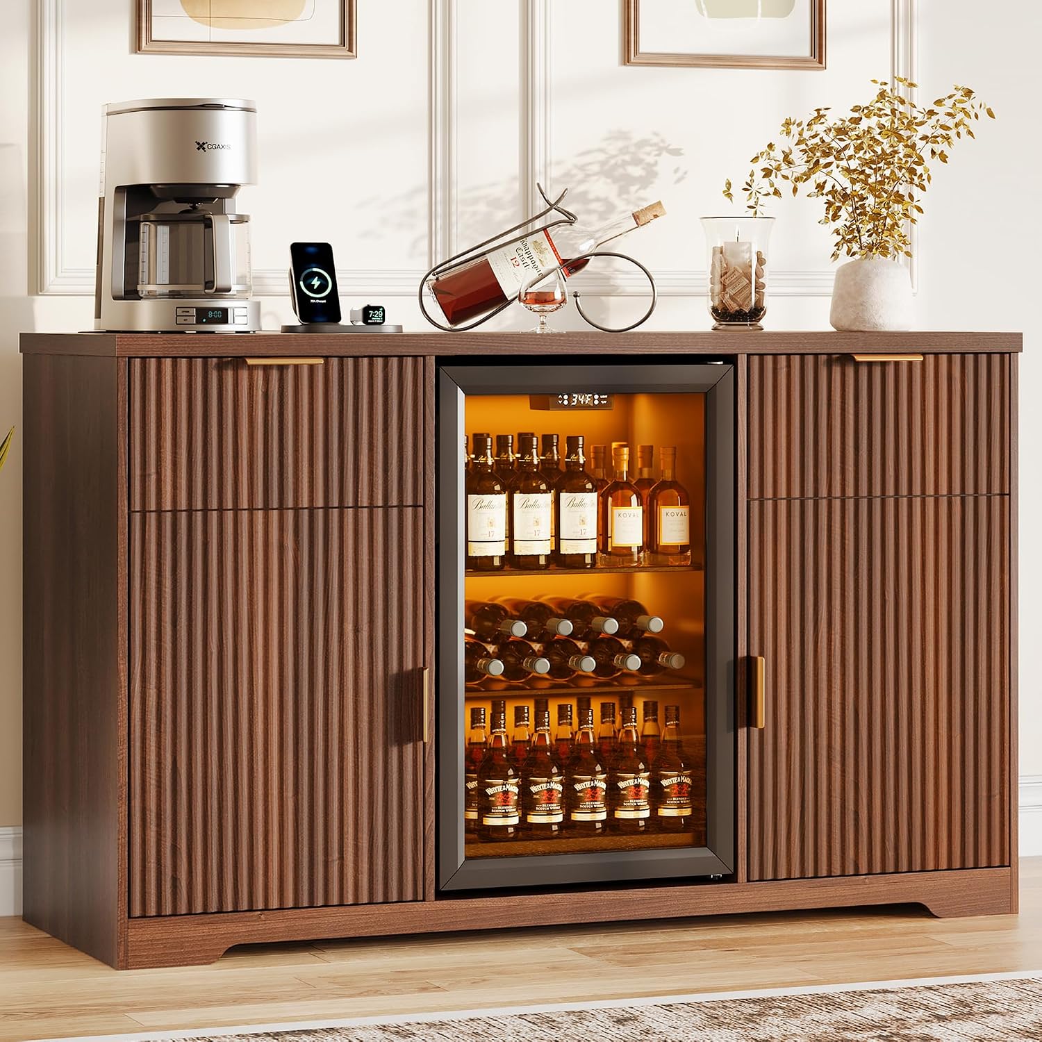 Meuble bar à café de 55 pouces - Home Bar And Fridge avis et prix
