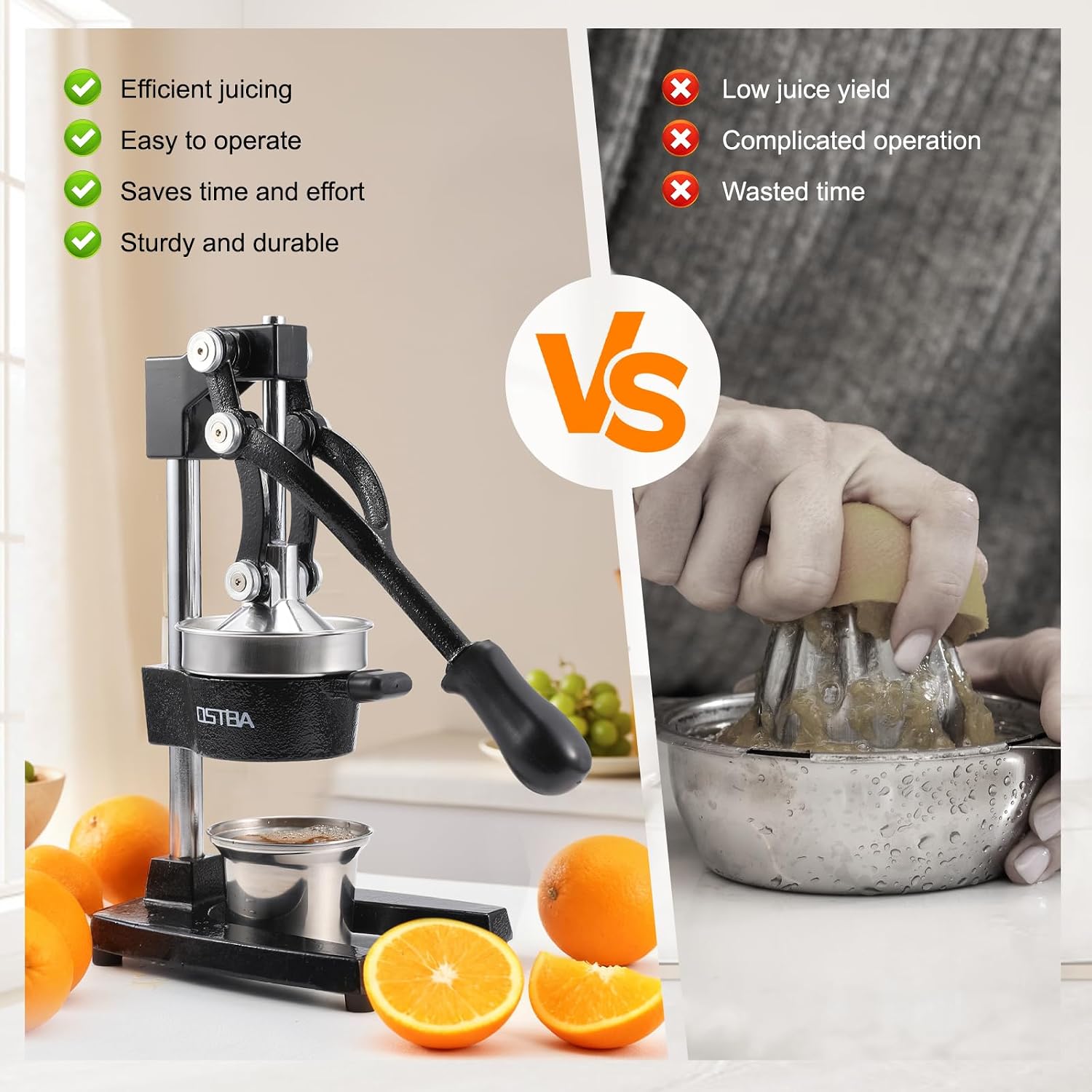 Presse-agrumes manuel en fonte - Citrus Juicer Bar avis et prix