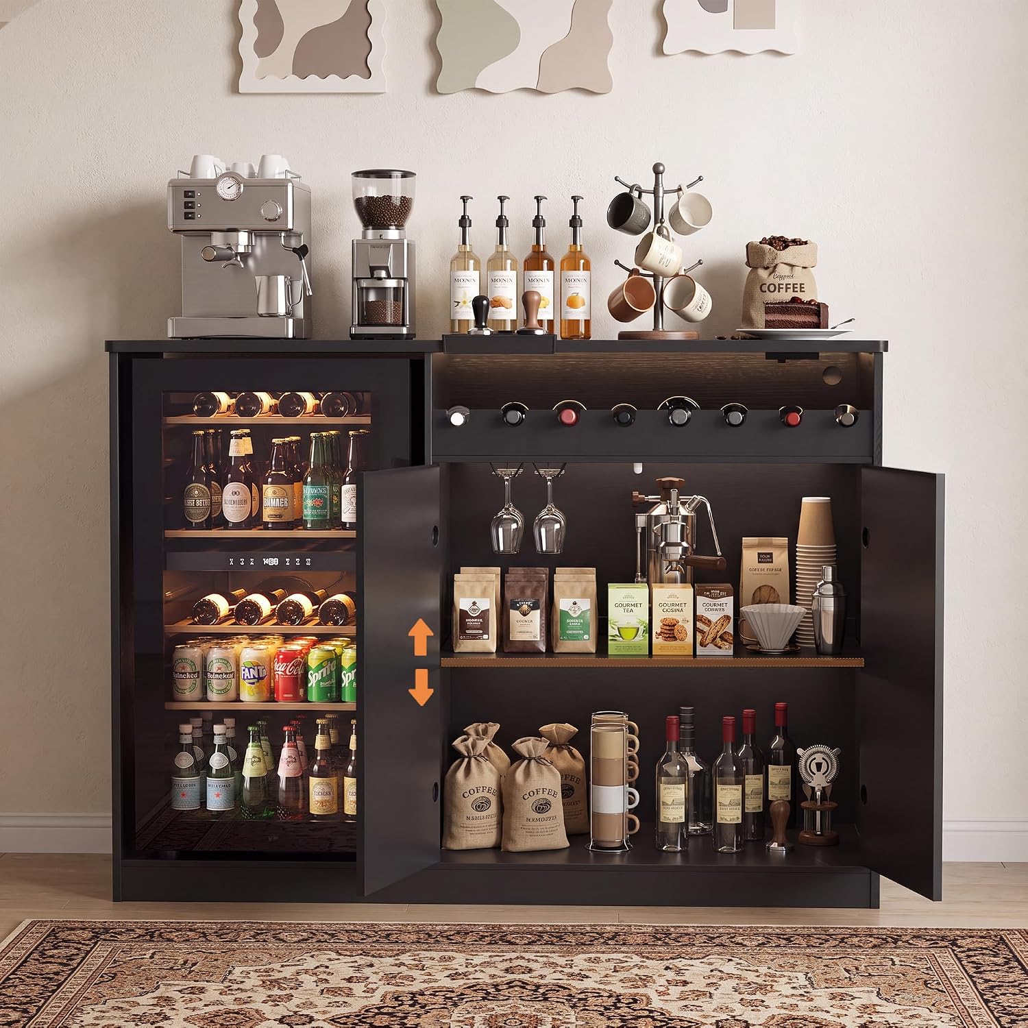 Buffet de bar à café de 53 pou - Home Bar And Fridge avis et prix