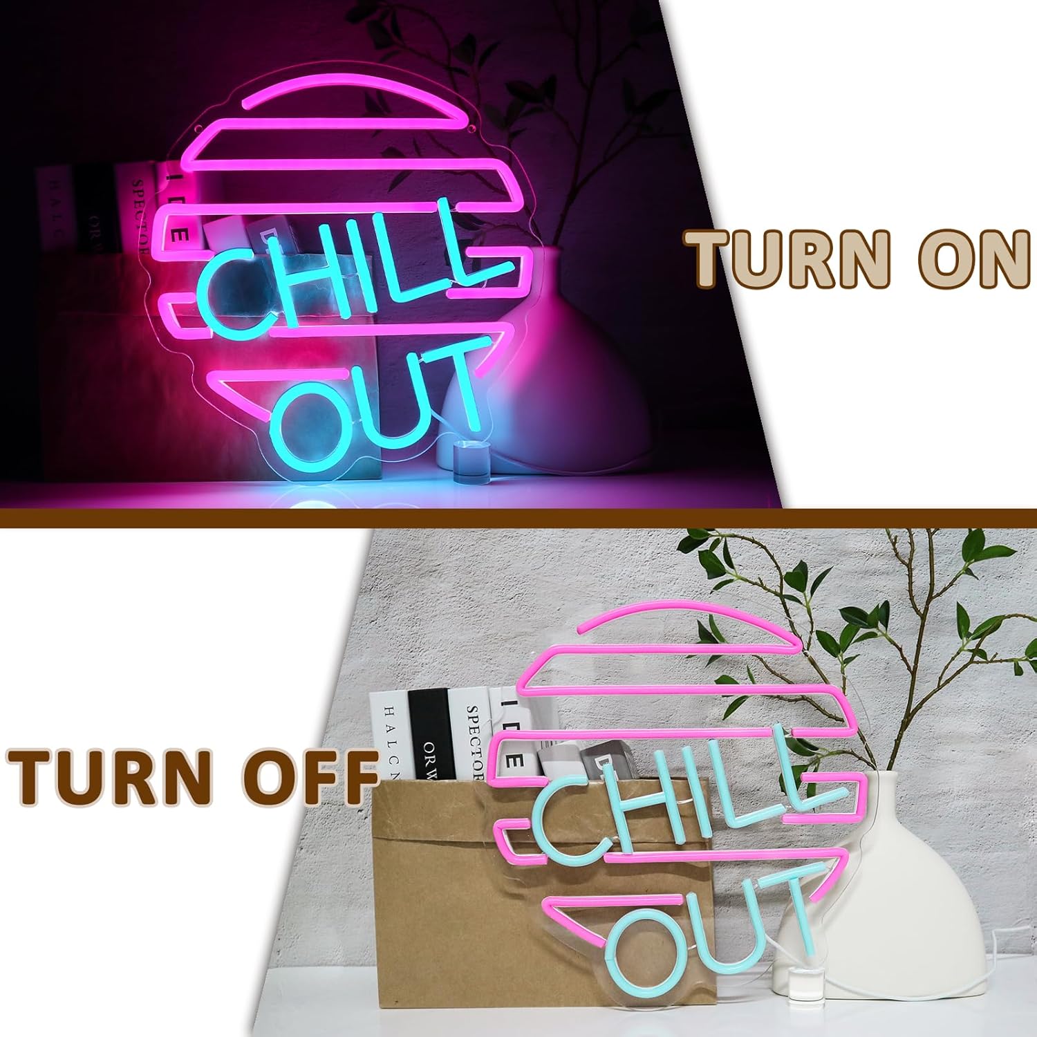 Enseigne au néon Chill Out pou - Home Bar Lounge avis et prix