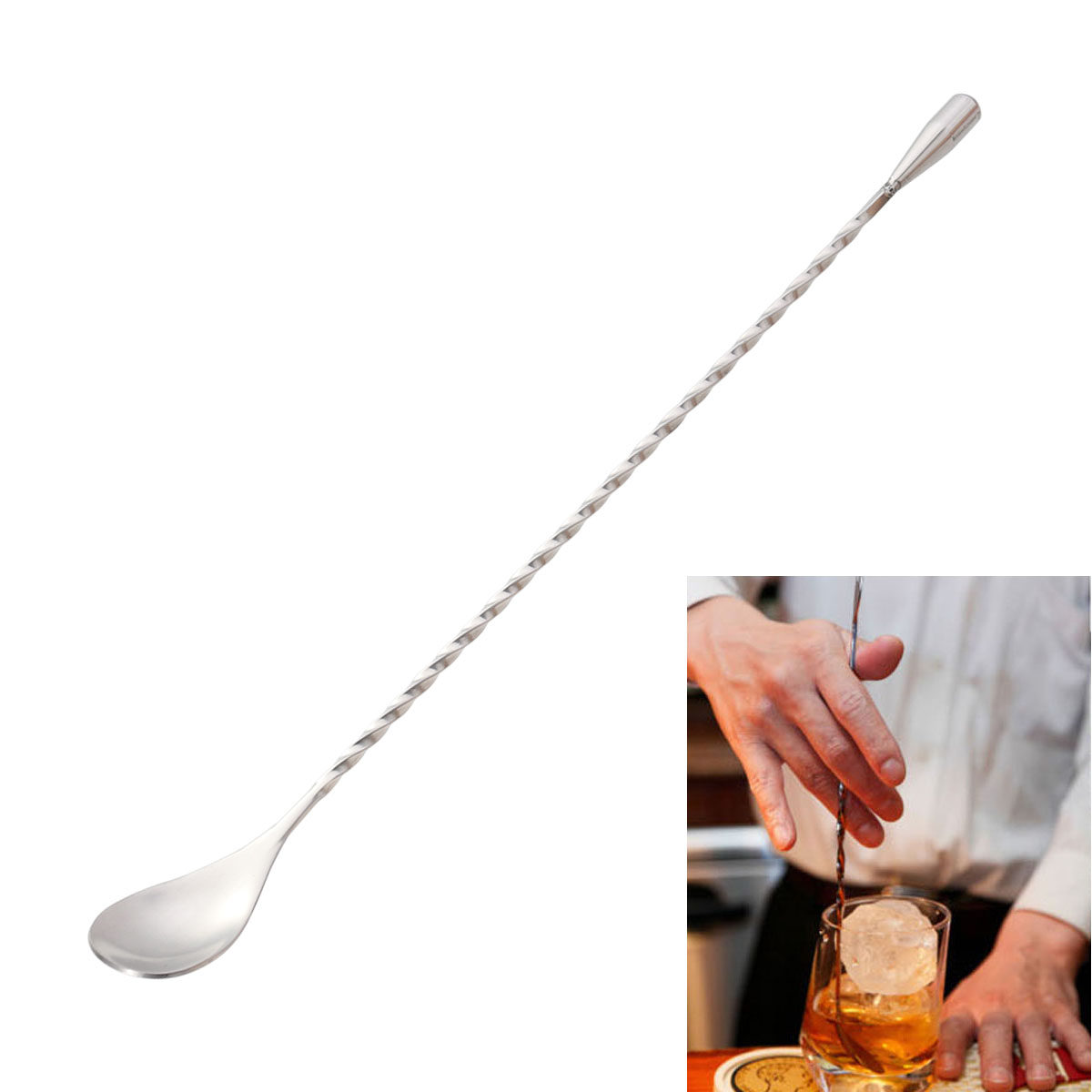 Cuillère à cocktail torsadée e - Bar Spoon Twisted avis et prix